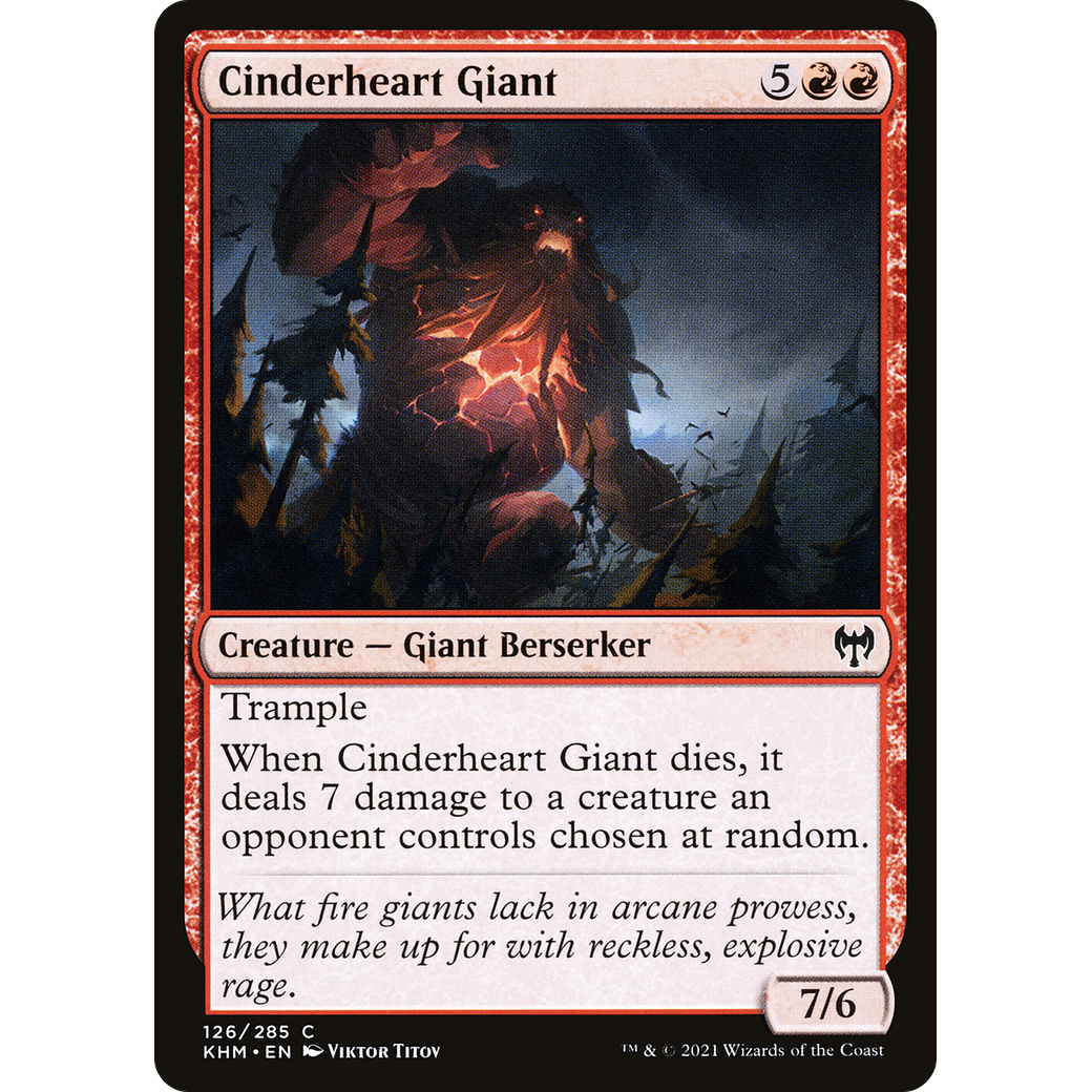 Cinderheart Giant (KHM-126) - Kaldheim Foil