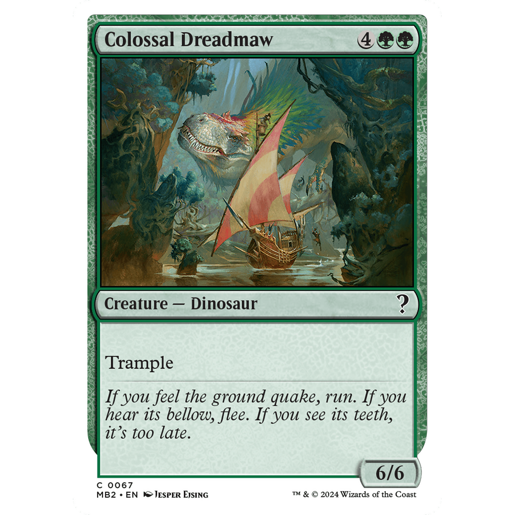 Colossal Dreadmaw (White Border) (MB2-067) - Mystery Booster 2