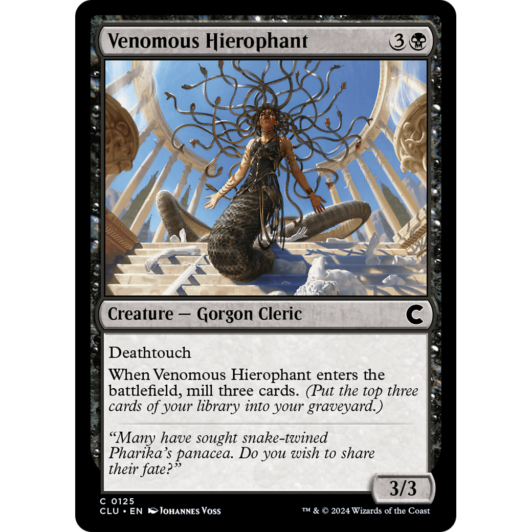 Venomous Hierophant (CLU-125) - Ravnica: Clue Edition