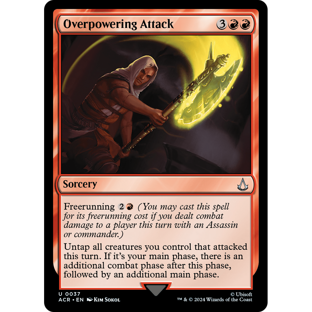 Overpowering Attack (ACR-037) - Assassin's Creed Foil