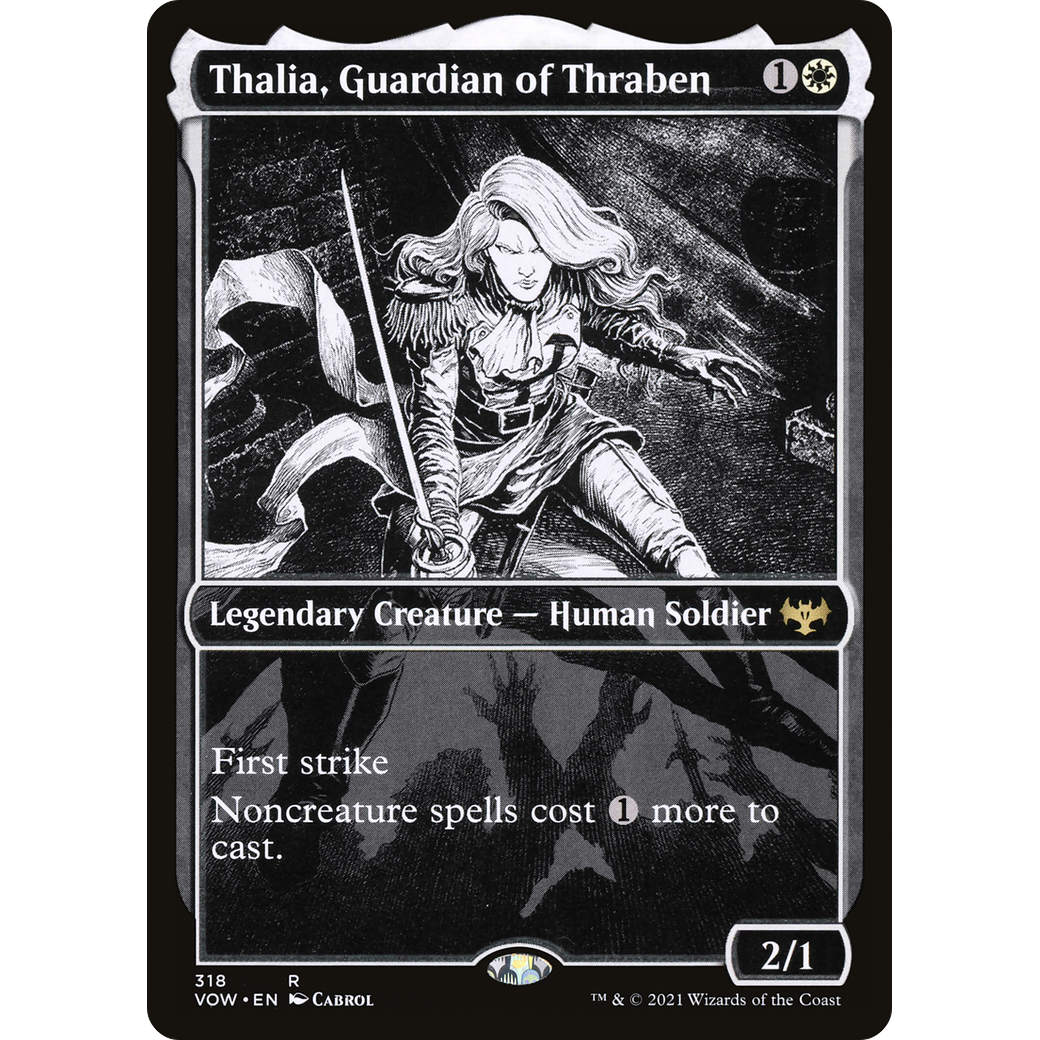 Thalia, Guardian of Thraben (Showcase) (VOW-318) - Innistrad: Crimson Vow: (Showcase) Foil
