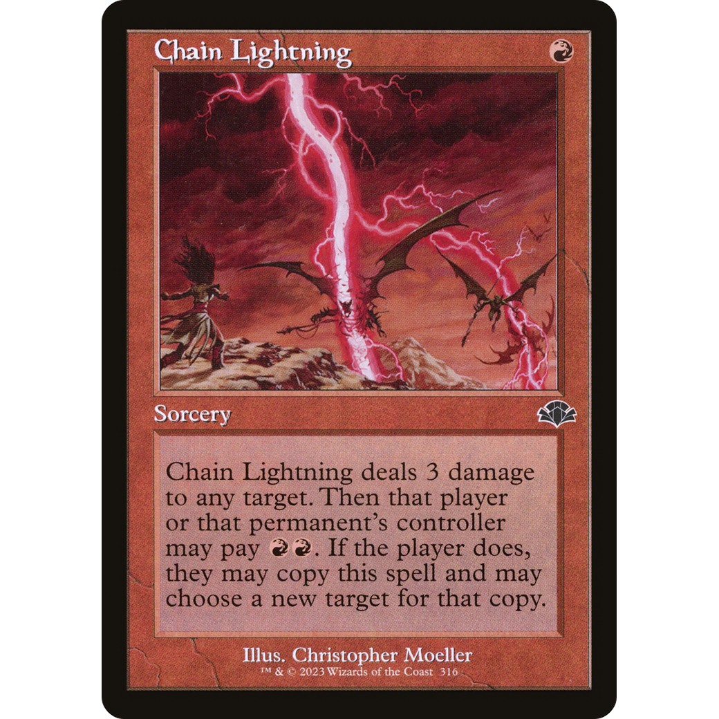 Chain Lightning (Retro Frame) (DMR-316) - Dominaria Remastered