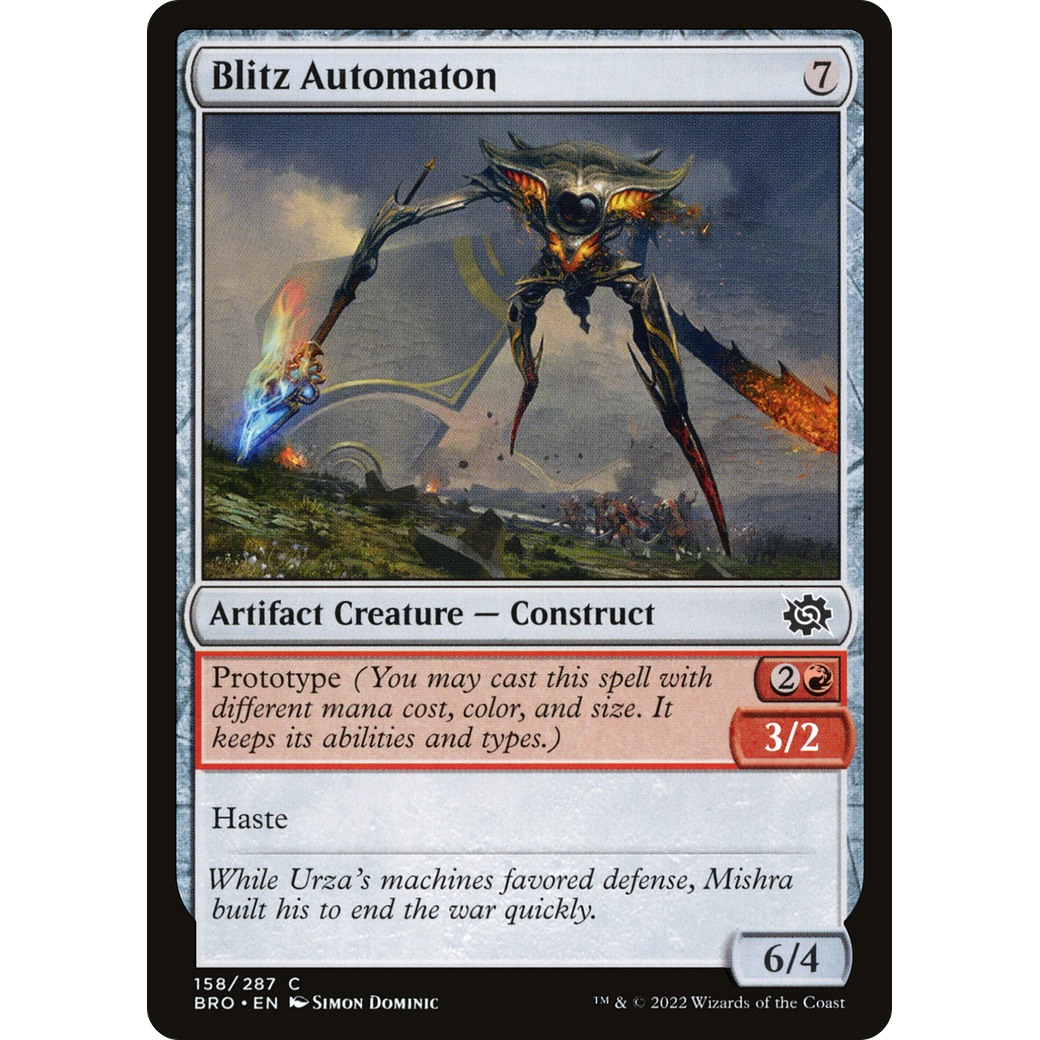 Blitz Automaton (BRO-158) - The Brothers' War Foil