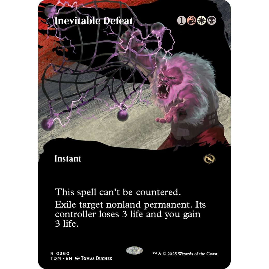 Inevitable Defeat (TDM-360) - Tarkir: Dragonstorm: (Showcase) (Borderless)