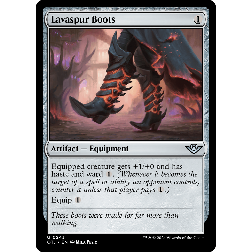 Lavaspur Boots (OTJ-243) - Outlaws of Thunder Junction Foil