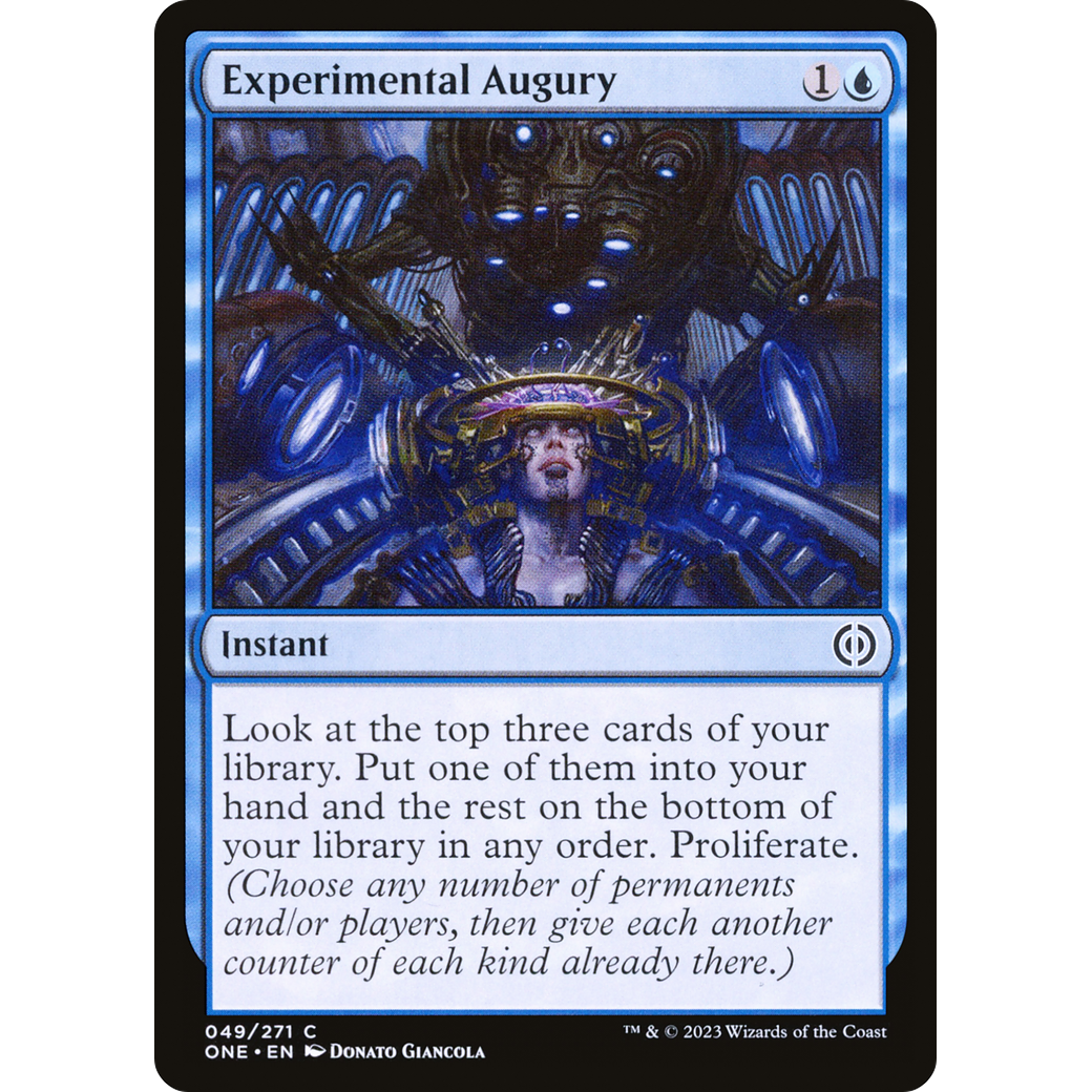 Experimental Augury (ONE-049) - Phyrexia: All Will Be One Foil