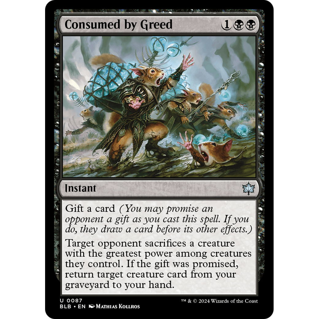 Consumed by Greed (BLB-087) - Bloomburrow Foil