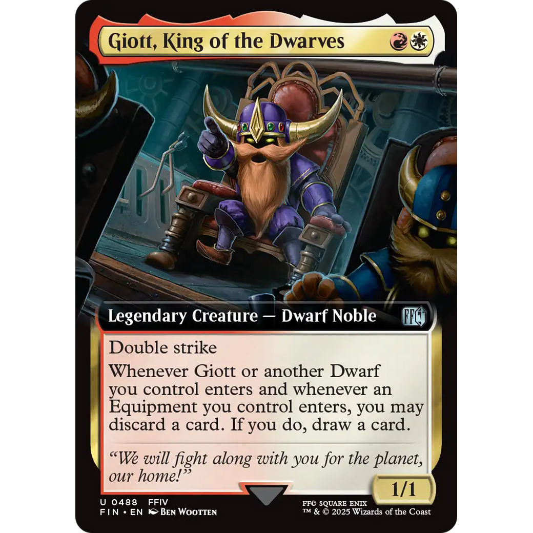 Giott, King of the Dwarves (FIN-488) - FINAL FANTASY: (Extended Art) Foil