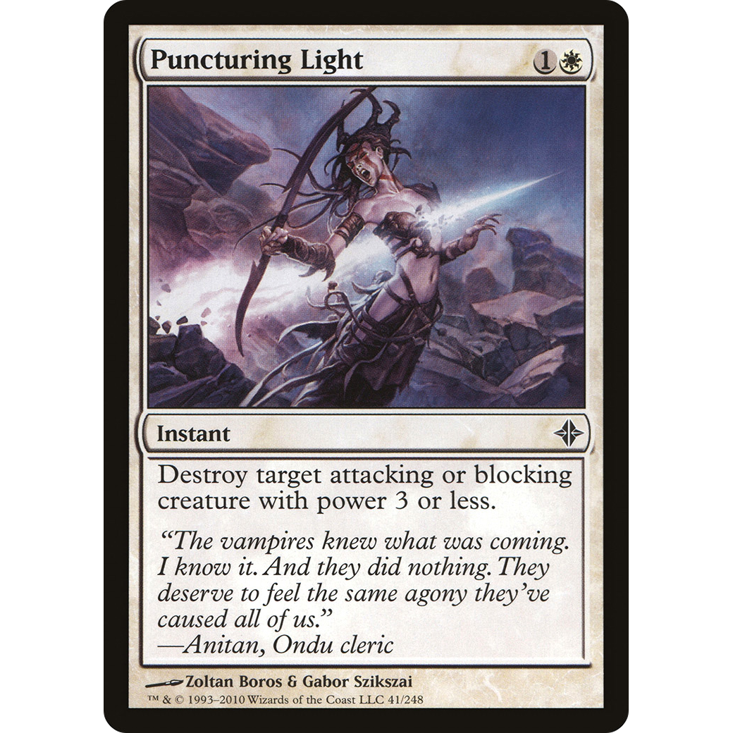 Puncturing Light (ROE-041) - Rise of the Eldrazi Foil