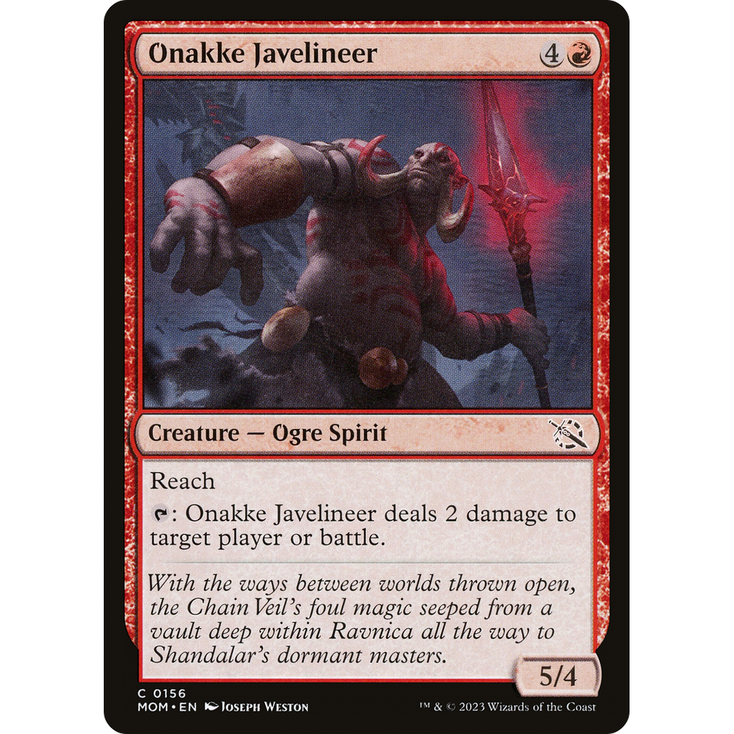 Onakke Javelineer (MOM-156) - March of the Machine