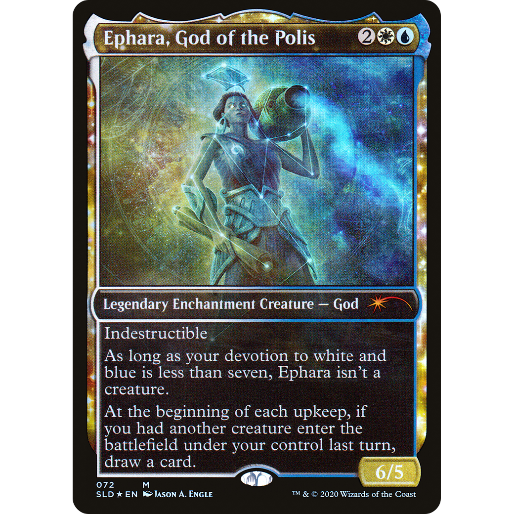 Ephara, God of the Polis (SLD-072) - Secret Lair Drop: (enchantment, Showcase) Foil