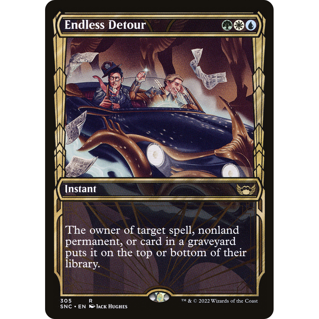 Endless Detour (Showcase) (SNC-305) - Streets of New Capenna: (Showcase) Foil