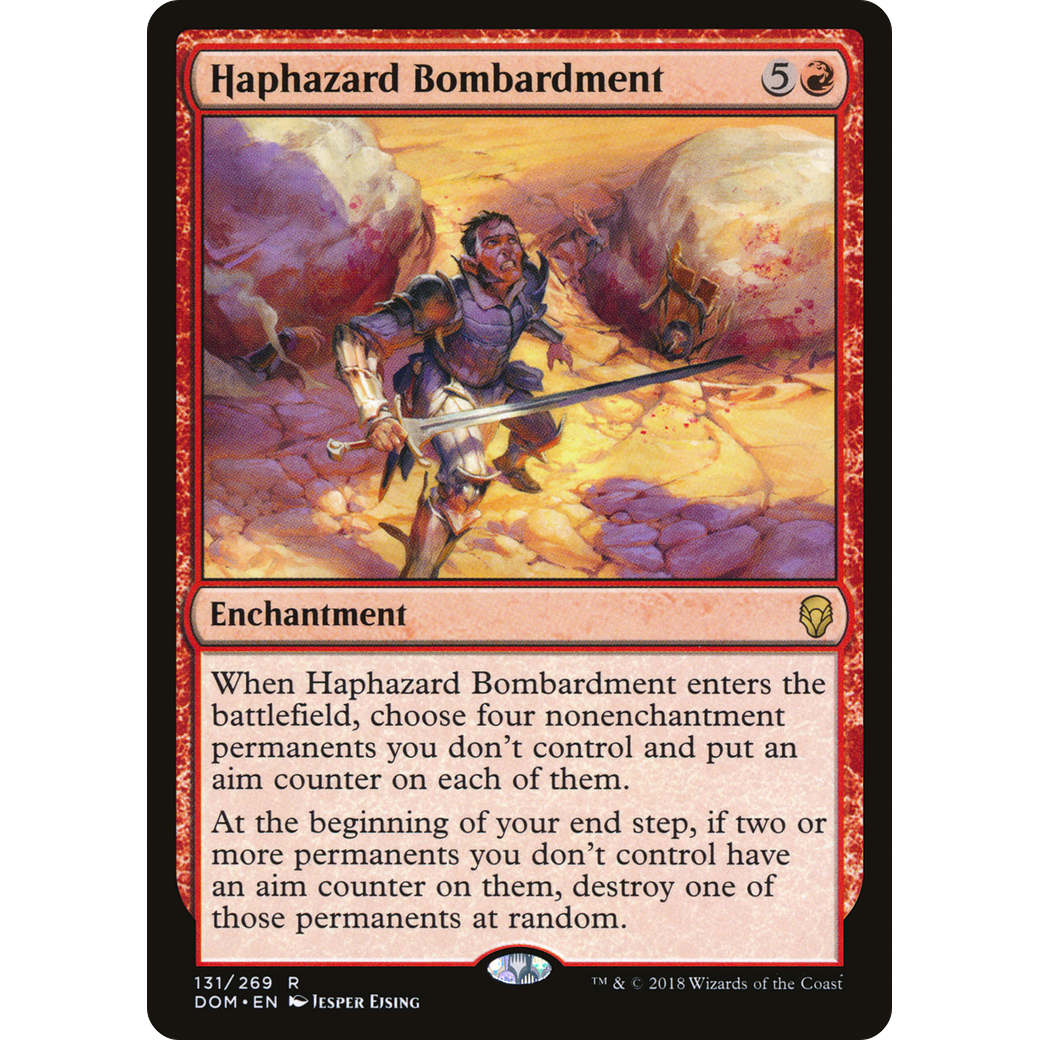 Haphazard Bombardment (DOM-131) - Dominaria Foil