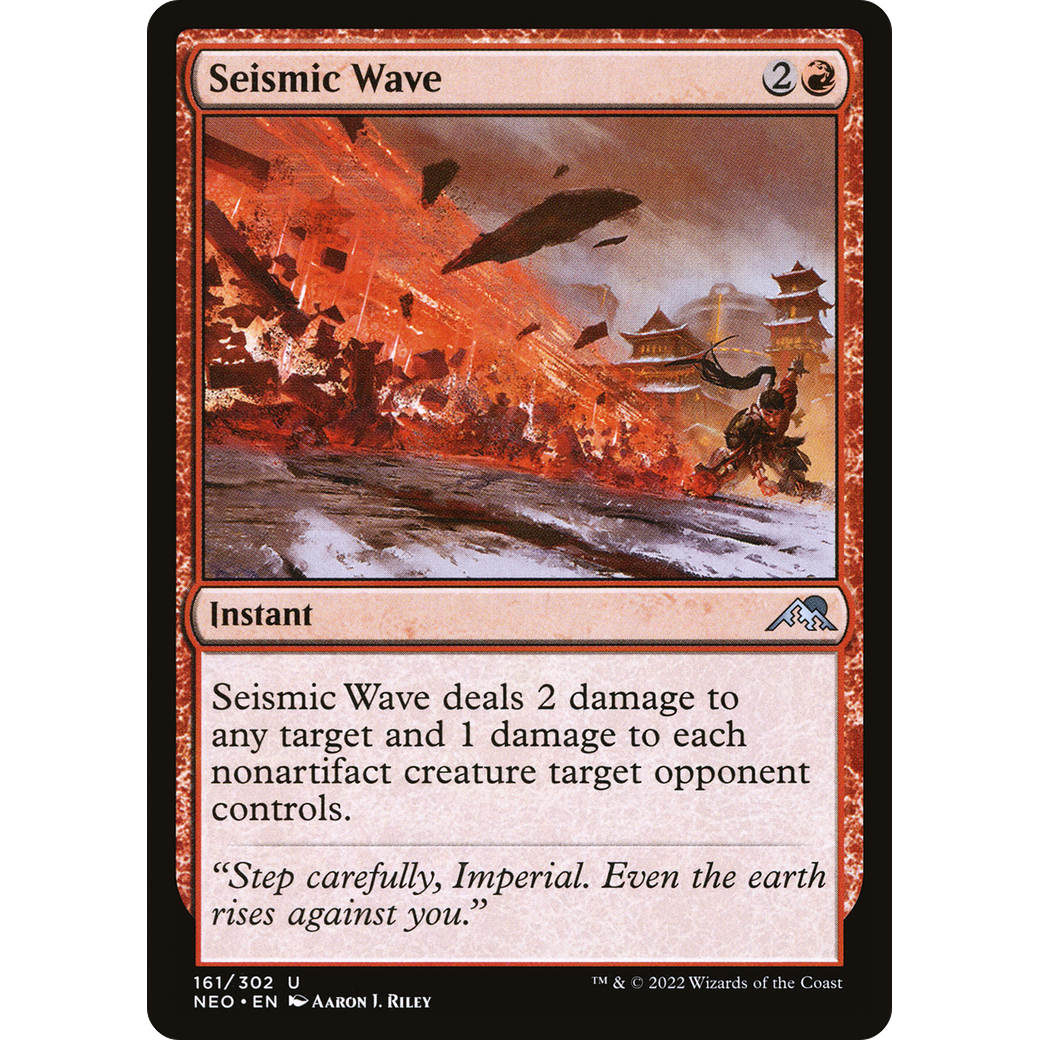 Seismic Wave (NEO-161) - Kamigawa: Neon Dynasty Foil