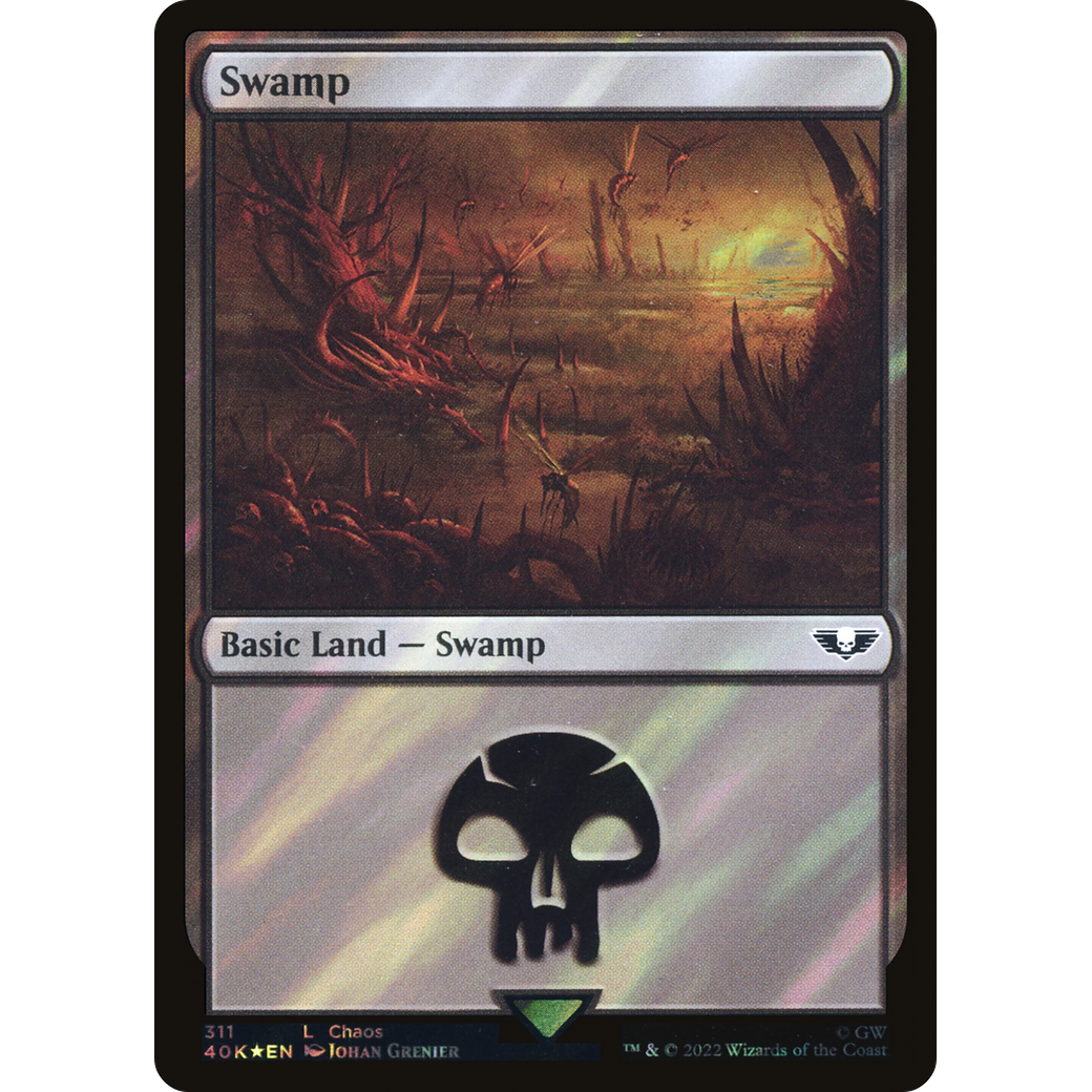Swamp (40K-311) - Warhammer 40,000 Commander Foil