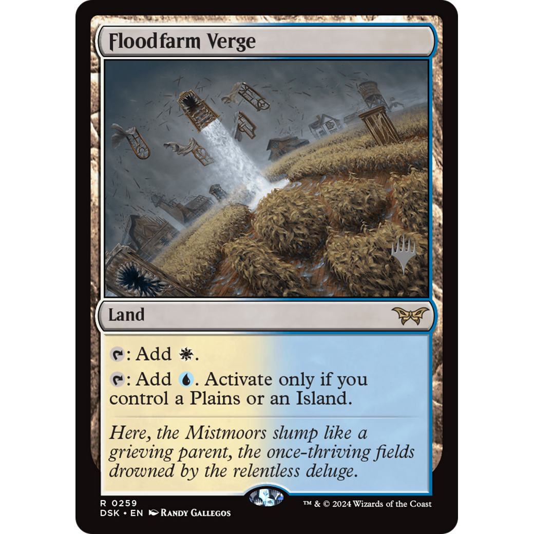Floodfarm Verge (PPDSK-259P) - Duskmourn: House of Horror Promos