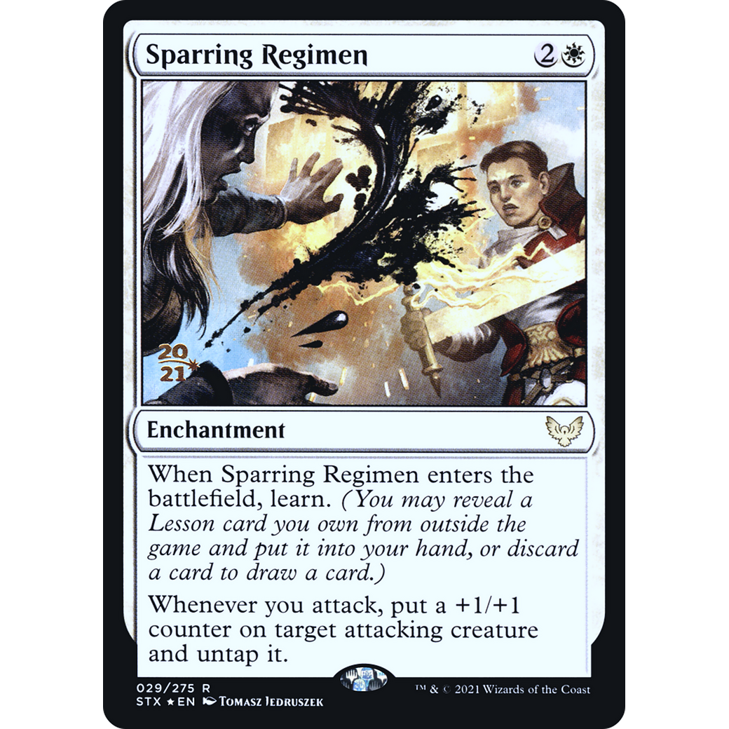 Sparring Regimen (PRE-029) - Strixhaven: School of Mages Promos Foil