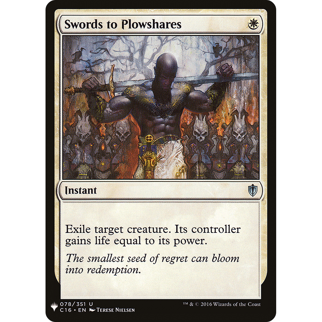 Swords to Plowshares (C16) (LIST-078) - The List