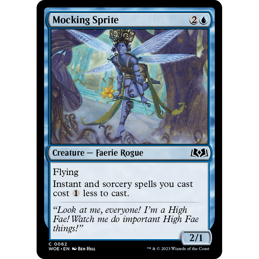 Mocking Sprite (WOE-062) - Wilds of Eldraine Foil