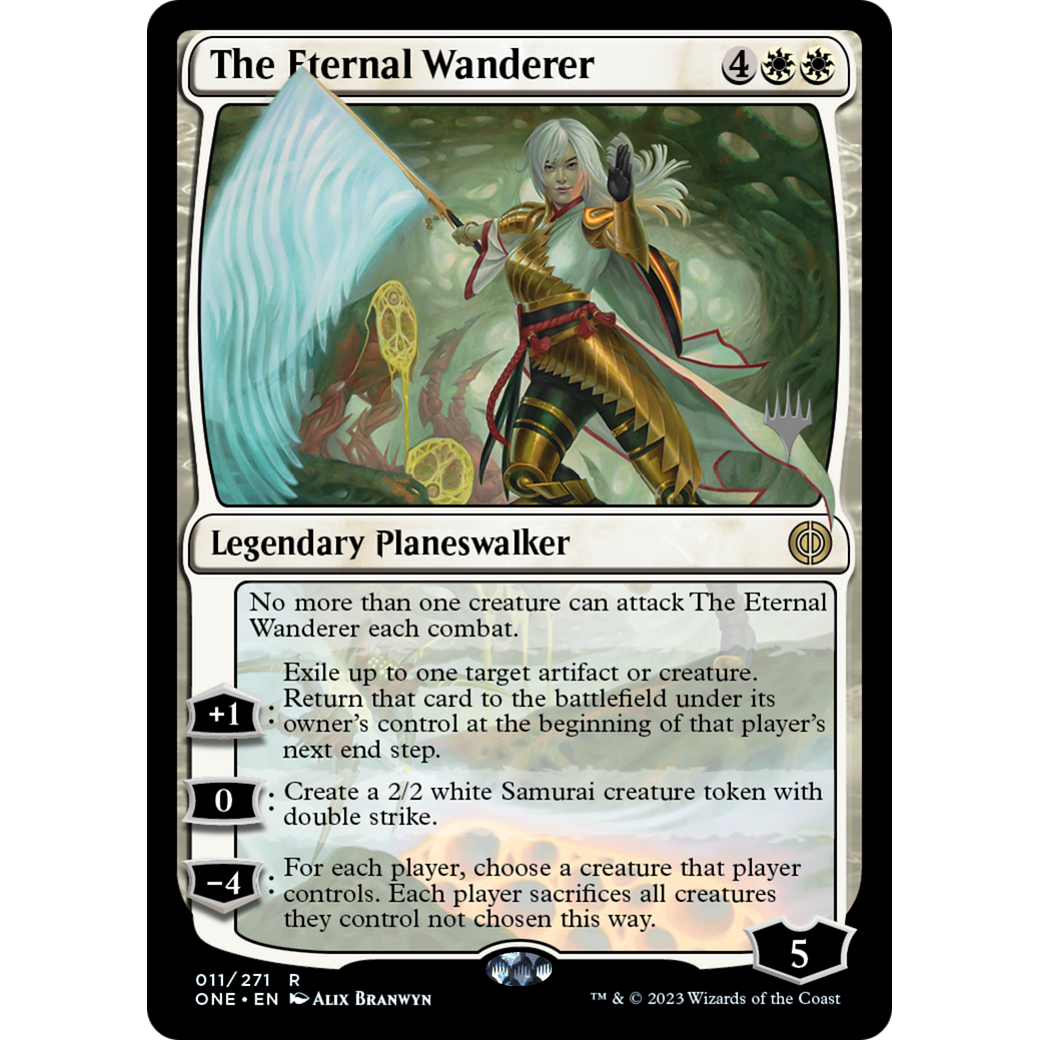 The Eternal Wanderer (PPONE-11P) - Phyrexia: All Will Be One Promos Foil