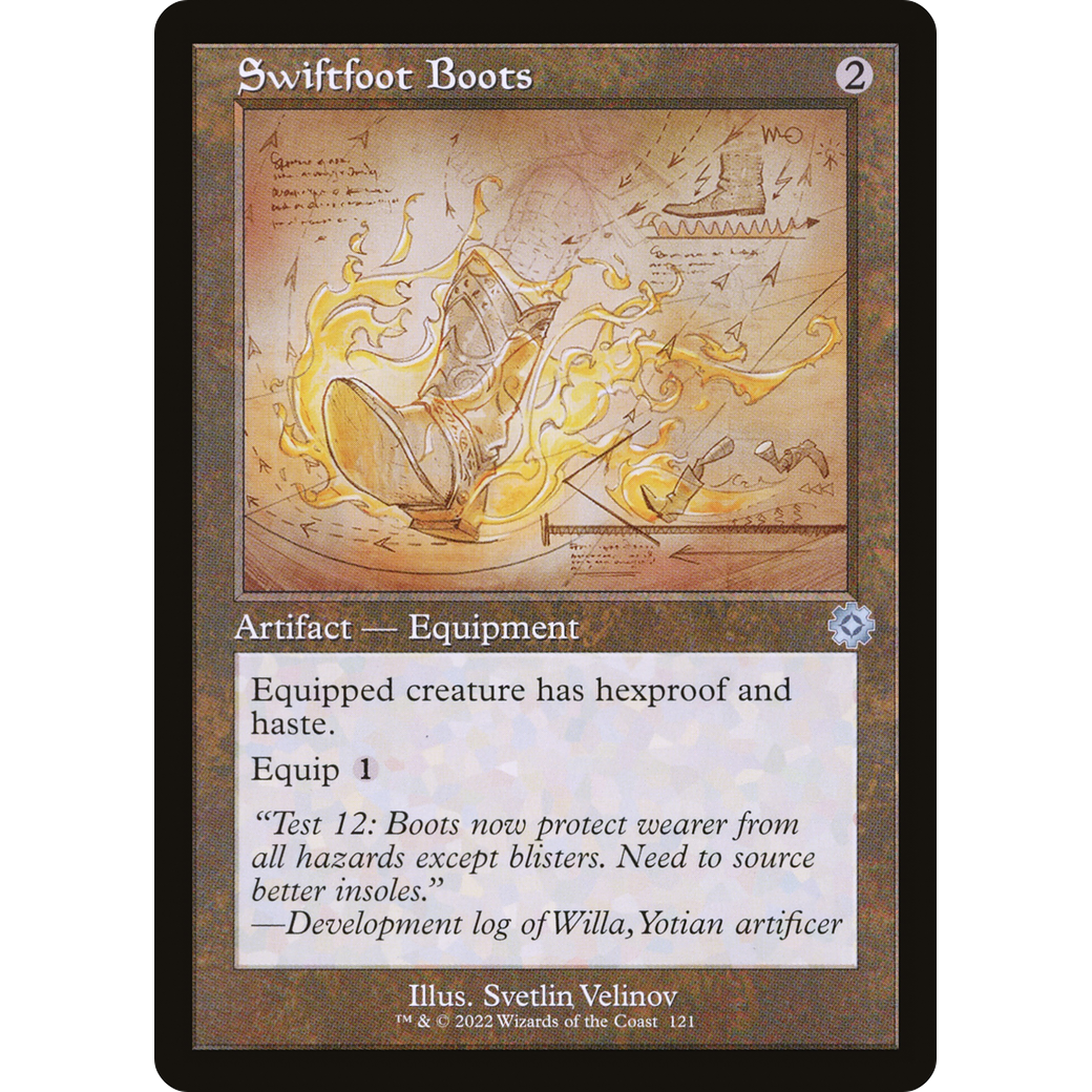 Swiftfoot Boots (Schematic) (BRR-121) - The Brothers' War Retro Artifacts Foil