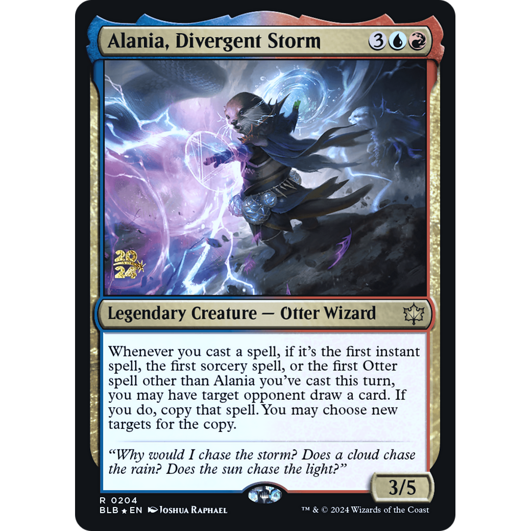 Alania, Divergent Storm (PRE-204S) - Bloomburrow Promos Foil