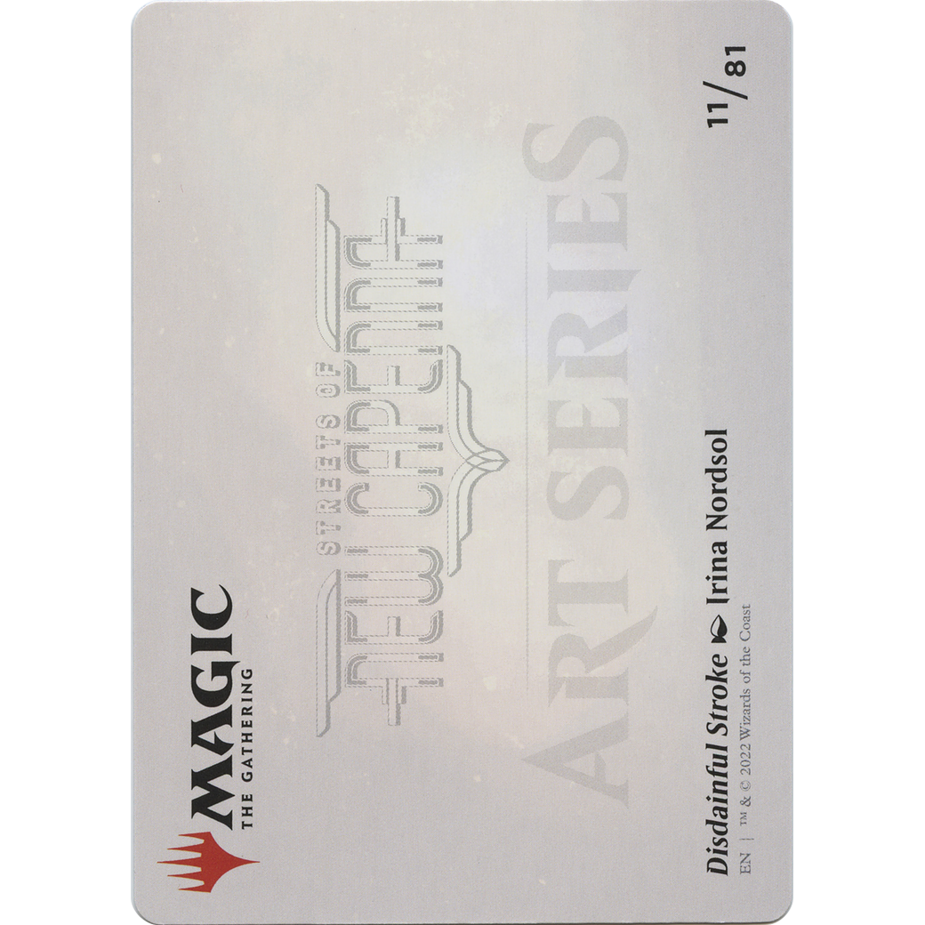 Disdainful Stroke // Disdainful Stroke (ASNC-011) - New Capenna Art Series (Borderless) Foil