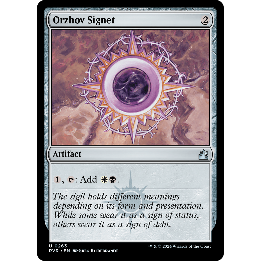 Orzhov Signet (RVR-263) - Ravnica Remastered