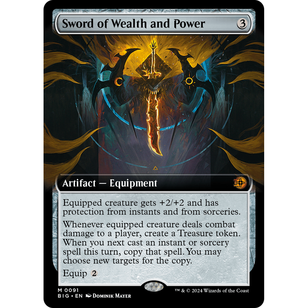 Sword of Wealth and Power (Extended Art) (BIG-091) - The Big Score: (Extended Art)