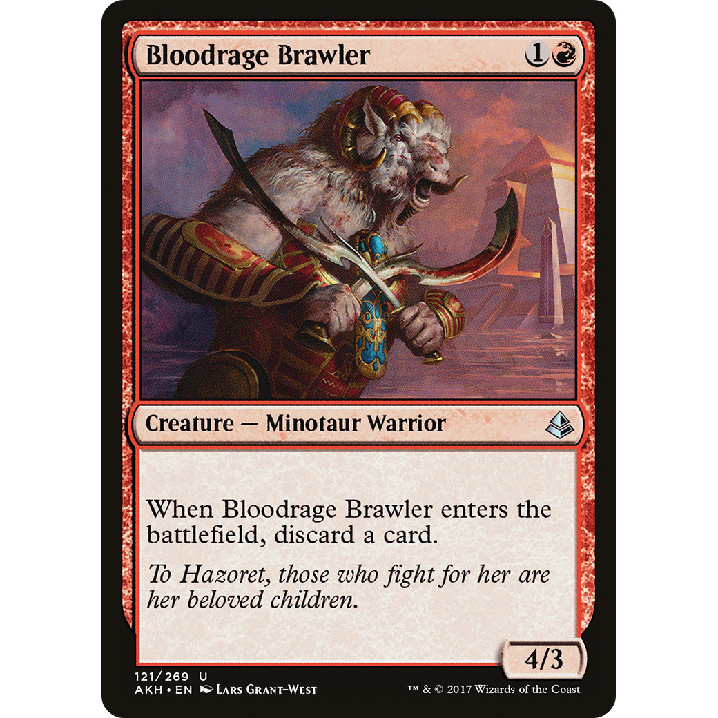 Bloodrage Brawler (AKH-121) - Amonkhet Foil