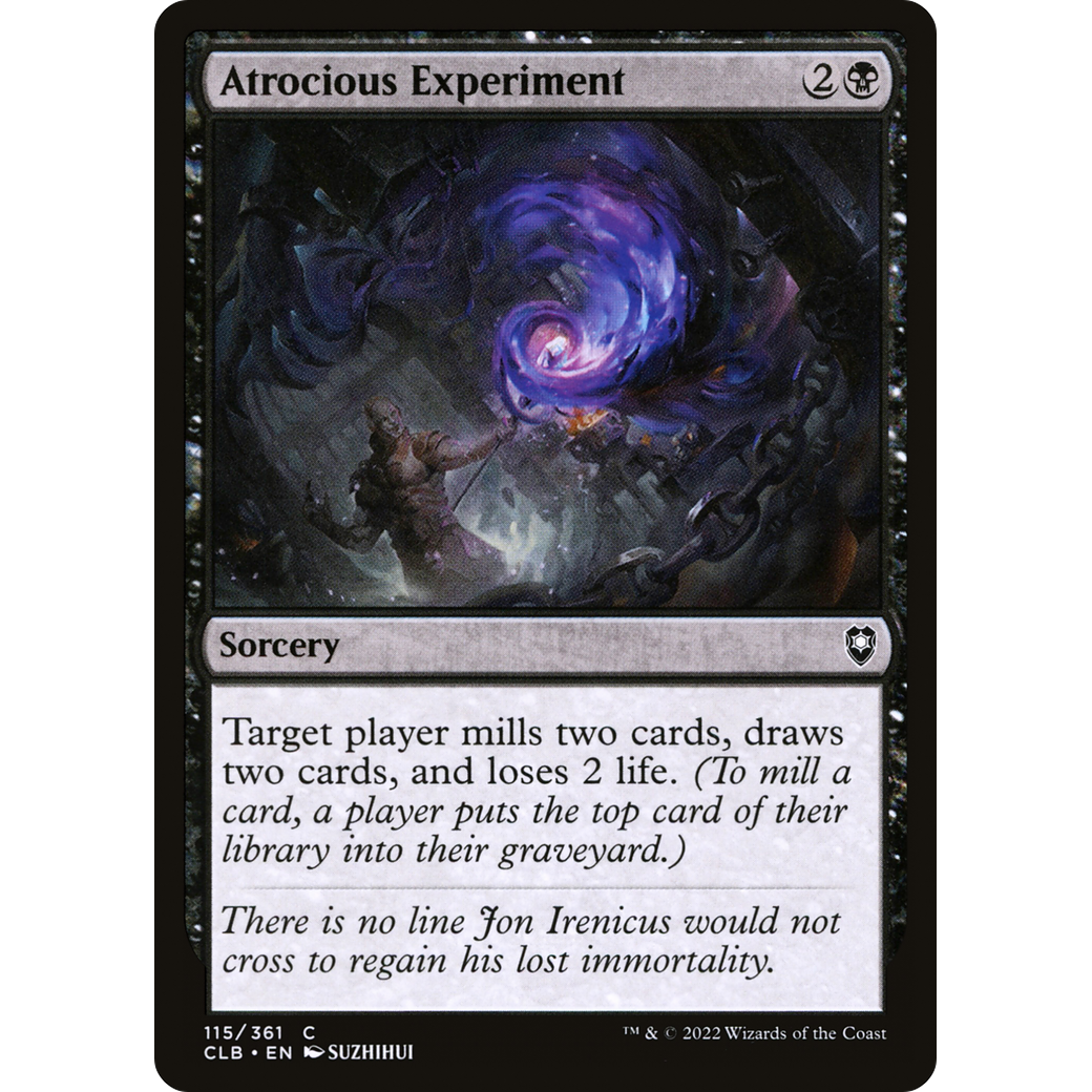 Atrocious Experiment (CLB-115) - Commander Legends: Battle for Baldur's Gate Foil