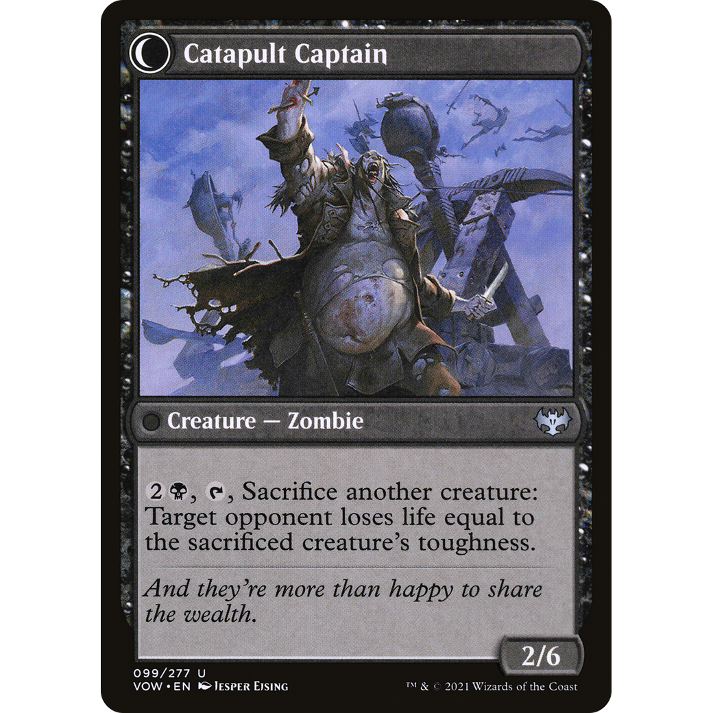 Catapult Fodder (VOW-099) - Innistrad: Crimson Vow: (Double Faced Transform) Foil