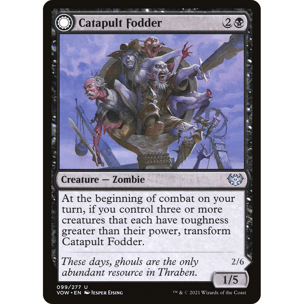Catapult Fodder (VOW-099) - Innistrad: Crimson Vow: (Double Faced Transform) Foil