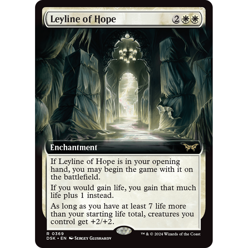 Leyline of Hope (DSK-369) - Duskmourn: House of Horror: (Extended Art) Foil