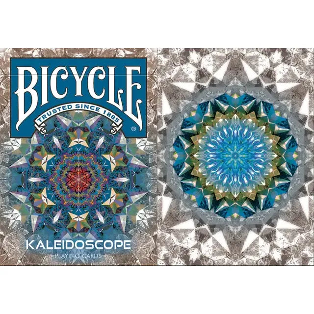 Bicycle Kaleidoscope Blue Playing Cards