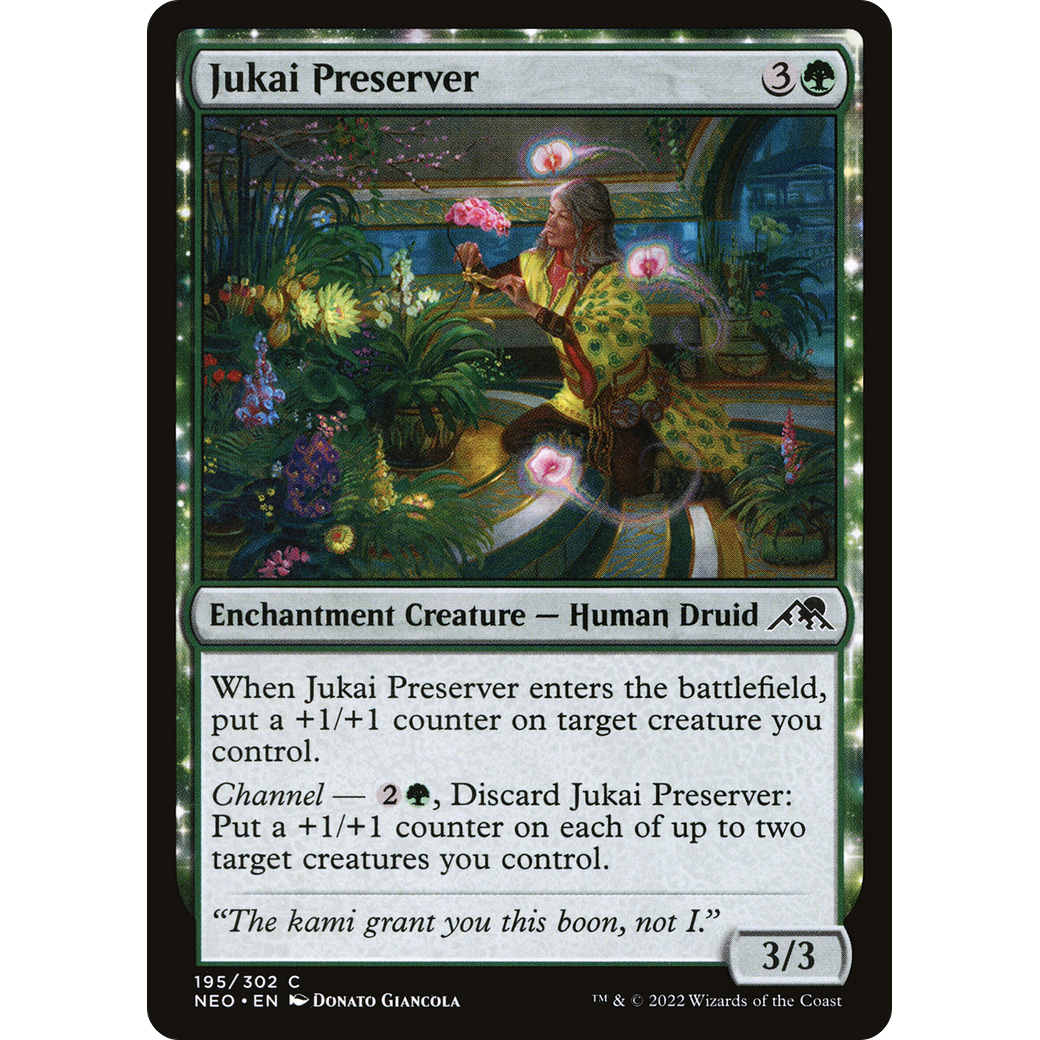 Jukai Preserver (NEO-195) - Kamigawa: Neon Dynasty: (enchantment) Foil
