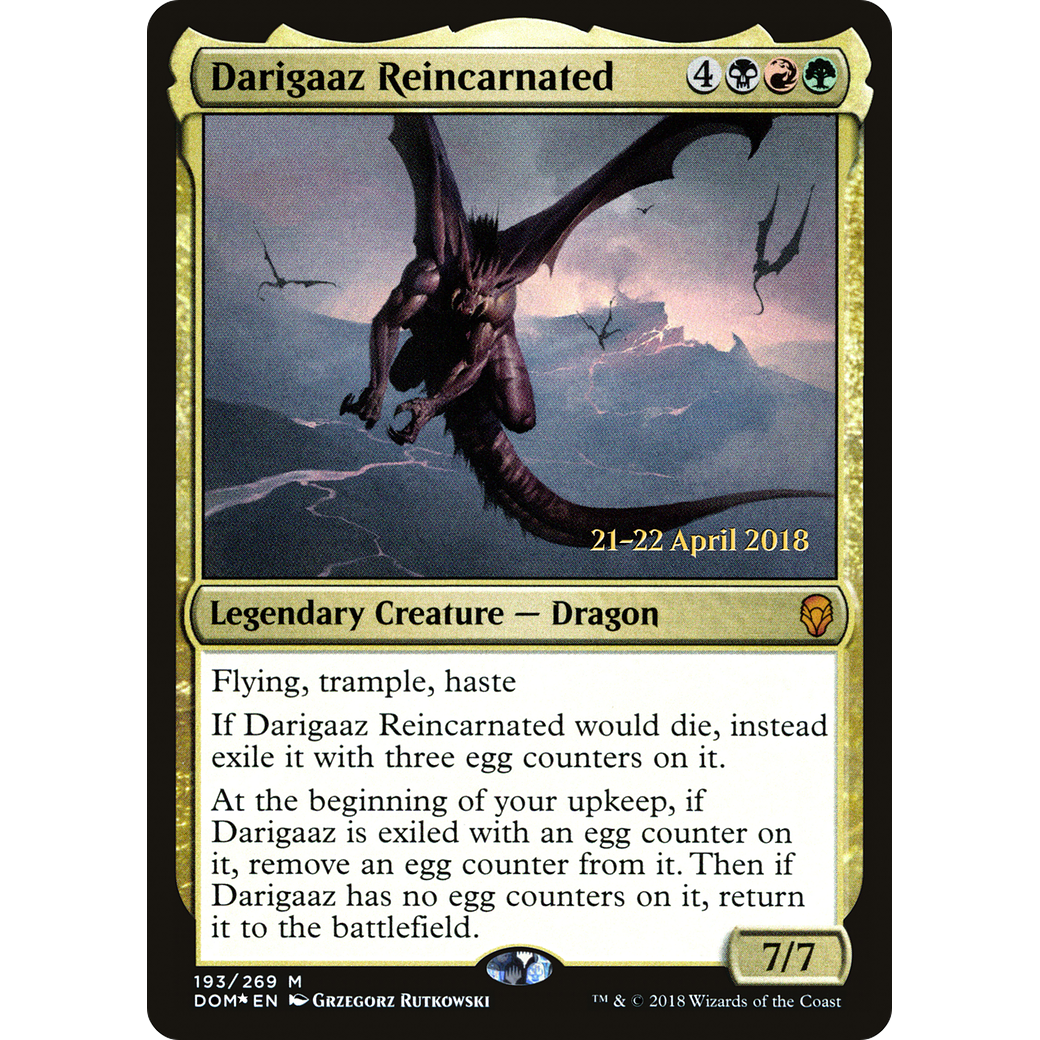 Darigaaz Reincarnated (PRE-193) - Dominaria Promos Foil