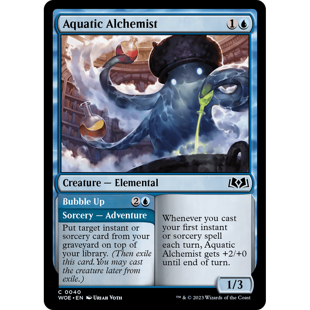 Aquatic Alchemist // Bubble Up (WOE-040) - Wilds of Eldraine Foil