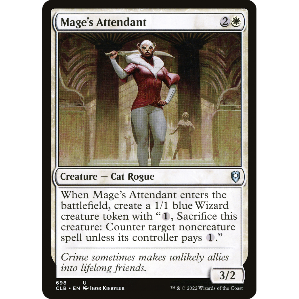 Mage's Attendant (CLB-698) - Commander Legends: Battle for Baldur's Gate