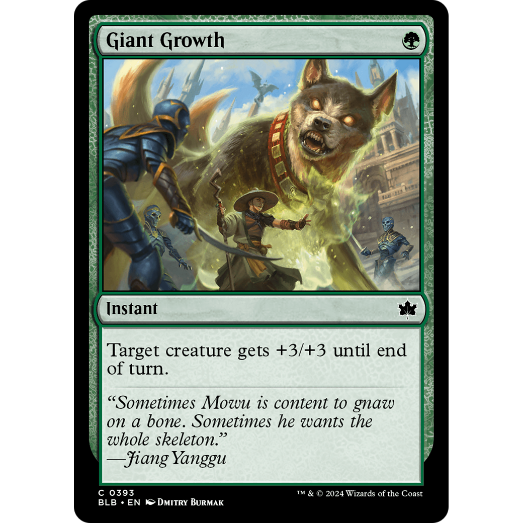 Giant Growth (BLB-393) - Bloomburrow