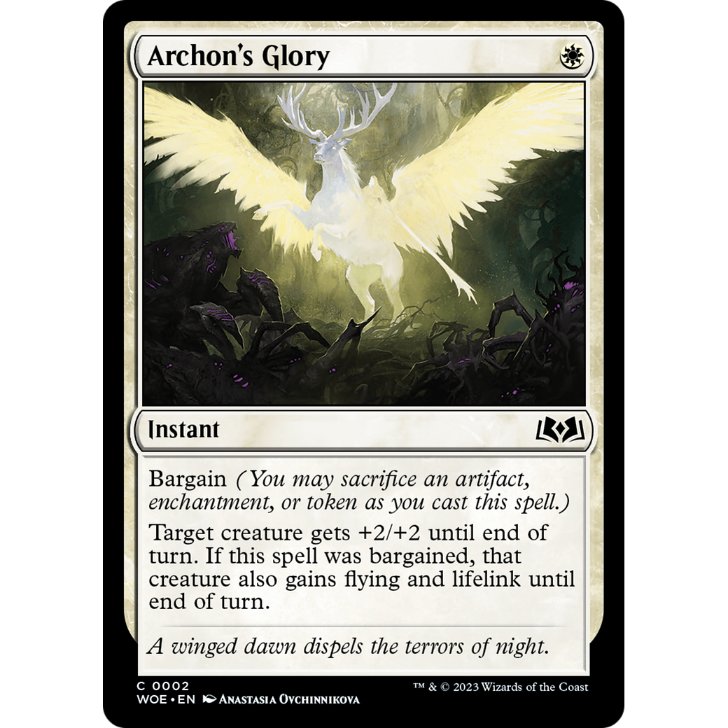 Archon's Glory (WOE-002) - Wilds of Eldraine