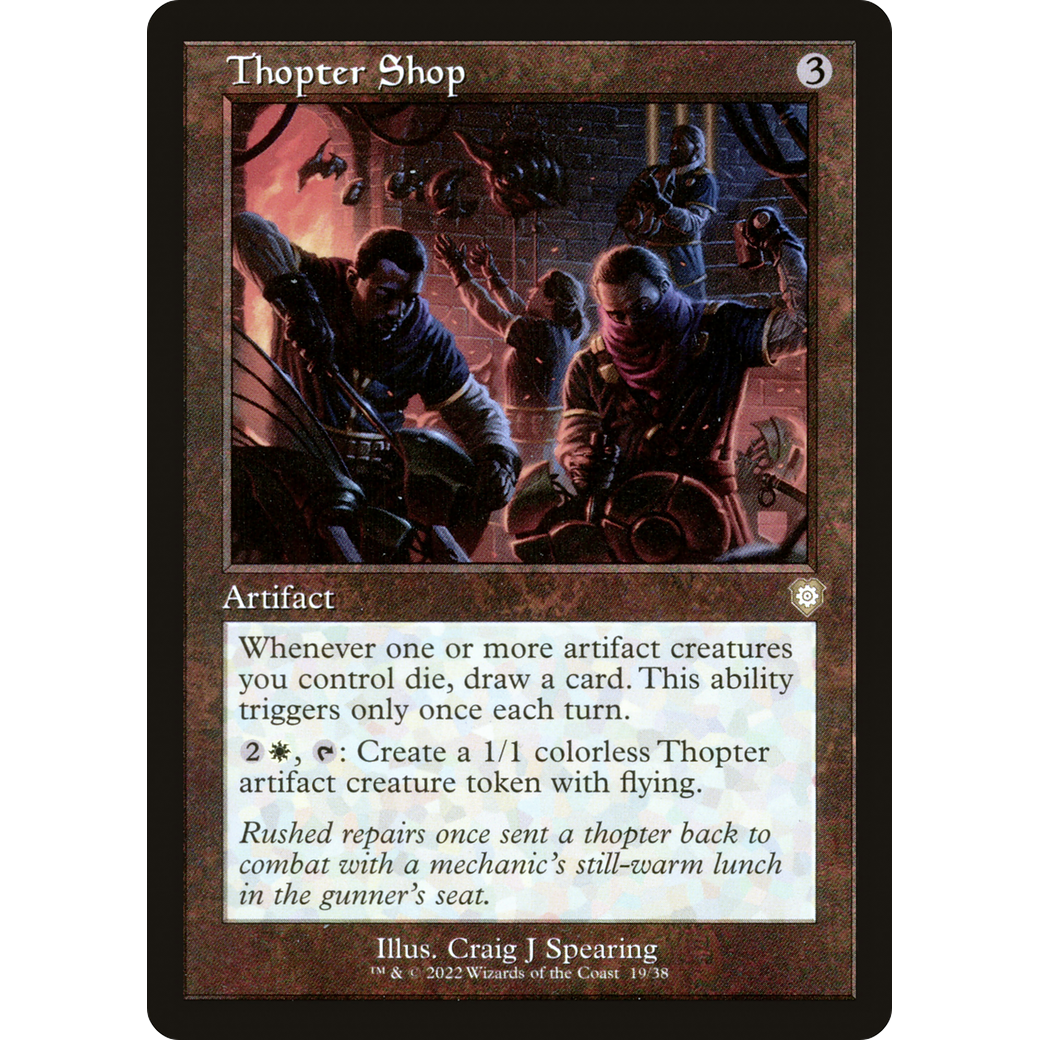 Thopter Shop (Retro Frame) (BRC-019) - The Brothers' War Commander
