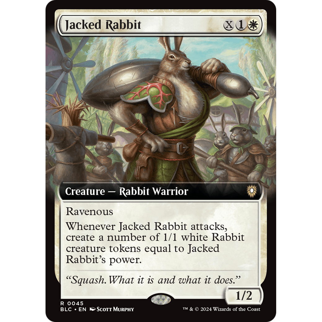 Jacked Rabbit (BLC-045) - Bloomburrow Commander: (Extended Art)