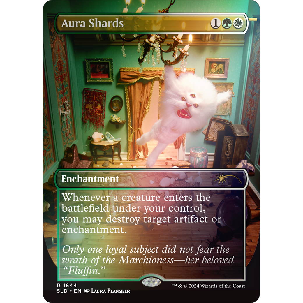 Aura Shards (Rainbow Foil) (SLD-1644) - Secret Lair Drop (Borderless) Foil