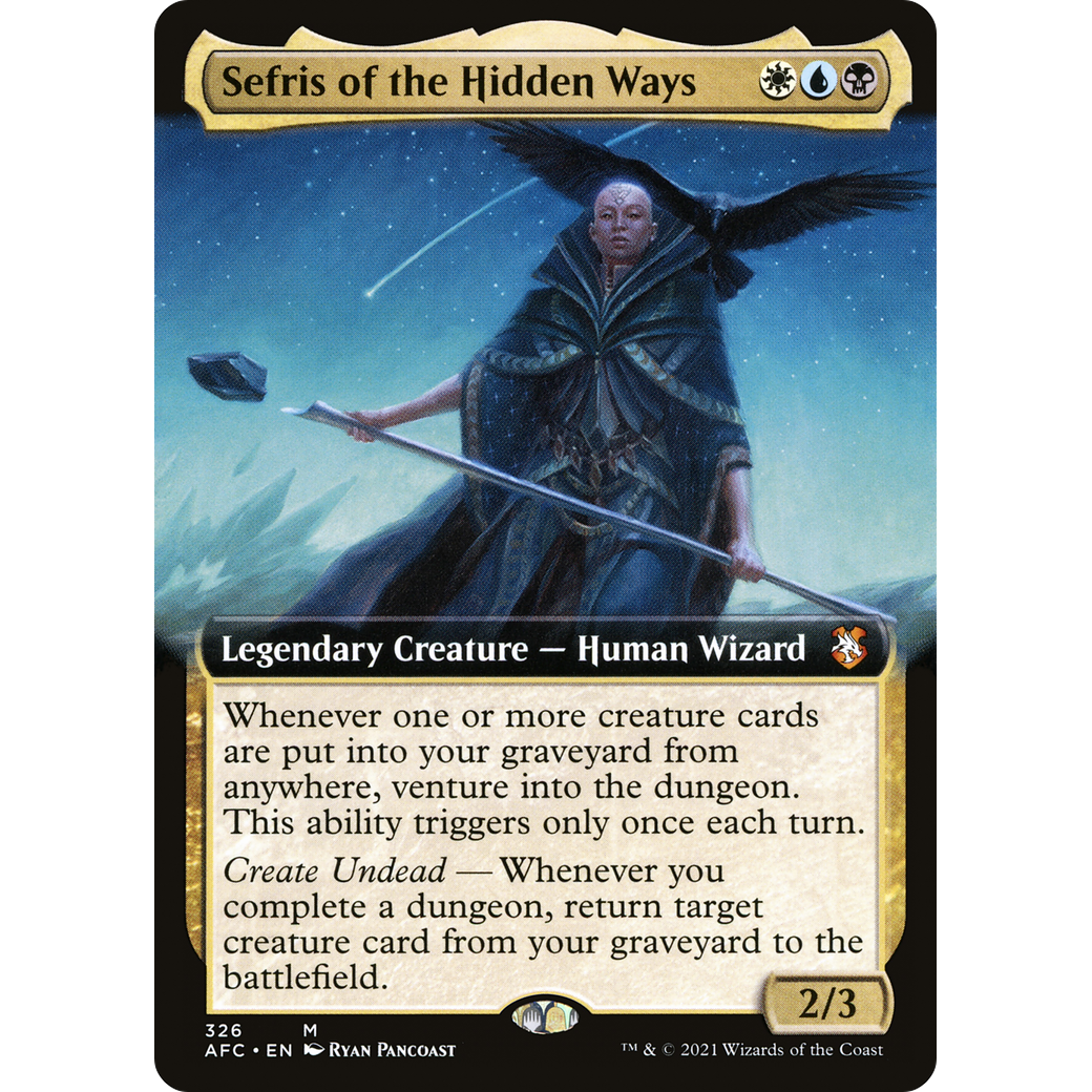 Sefris of the Hidden Ways (AFC-326) - Forgotten Realms Commander: (Extended Art)