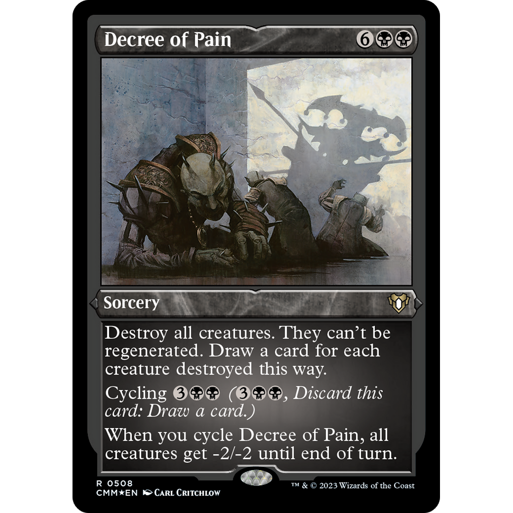 Decree of Pain (CMM-508) - Commander Masters Etched Foil