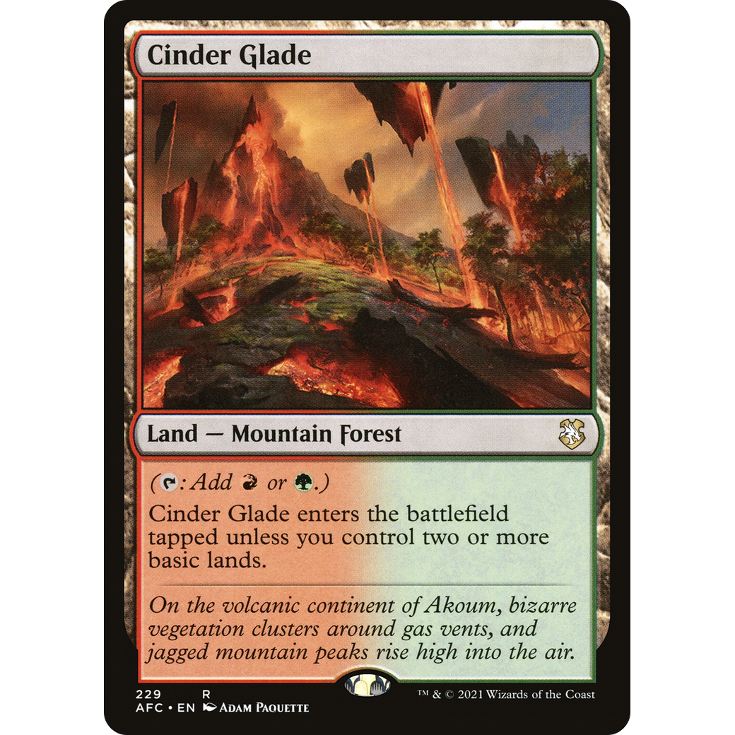 Cinder Glade (AFC-229) - Forgotten Realms Commander