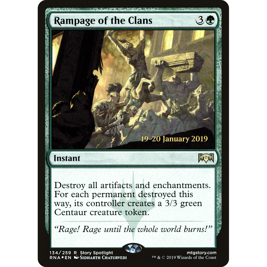 Rampage of the Clans (PRE-134) - Ravnica Allegiance Promos Foil