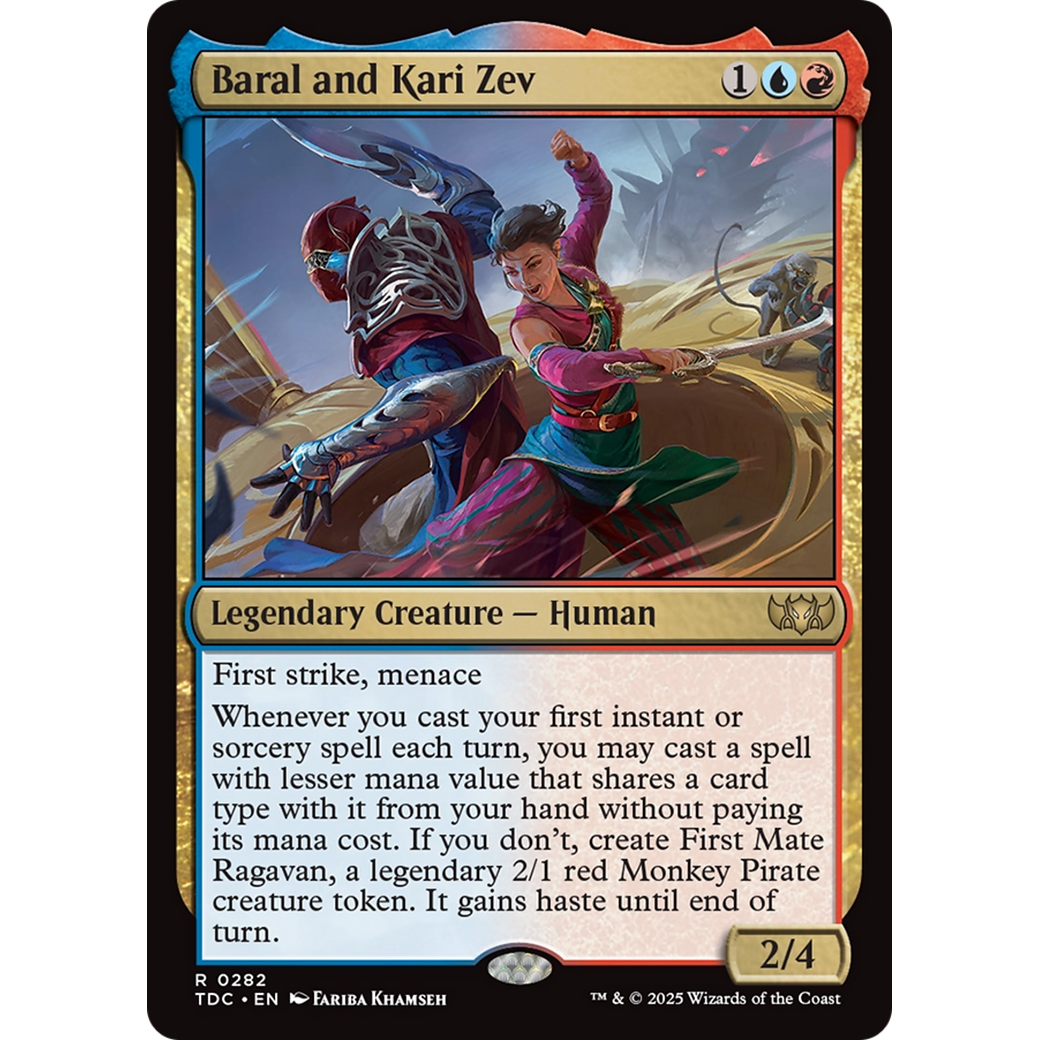Baral and Kari Zev (TDC-282) - Commander: Tarkir: Dragonstorm