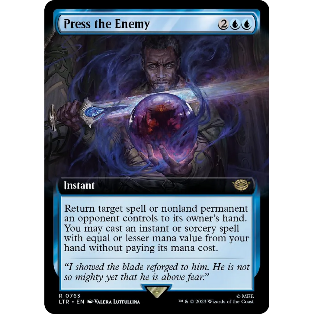 Press the Enemy (LTR-763) - The Lord of the Rings: Tales of Middle-earth: (Extended Art) Foil